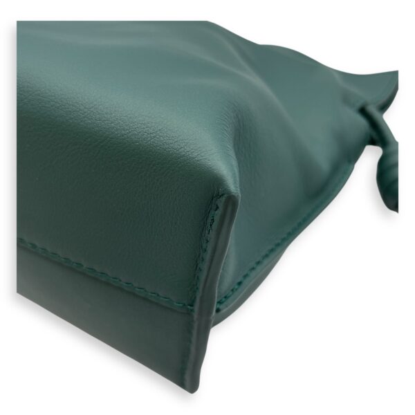 Flamenco Green Shoulder Bag in Nappa Leather, Gold hardware - Image 9