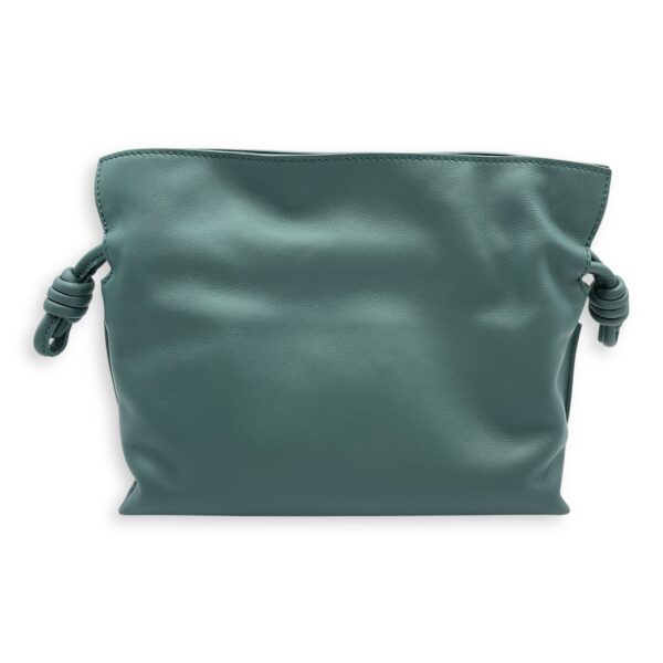 Flamenco Green Shoulder Bag in Nappa Leather, Gold hardware - Image 3