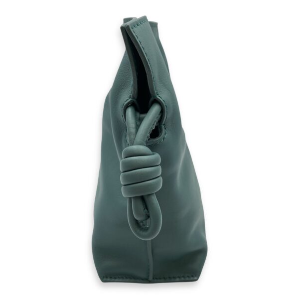 Flamenco Green Shoulder Bag in Nappa Leather, Gold hardware - Image 5