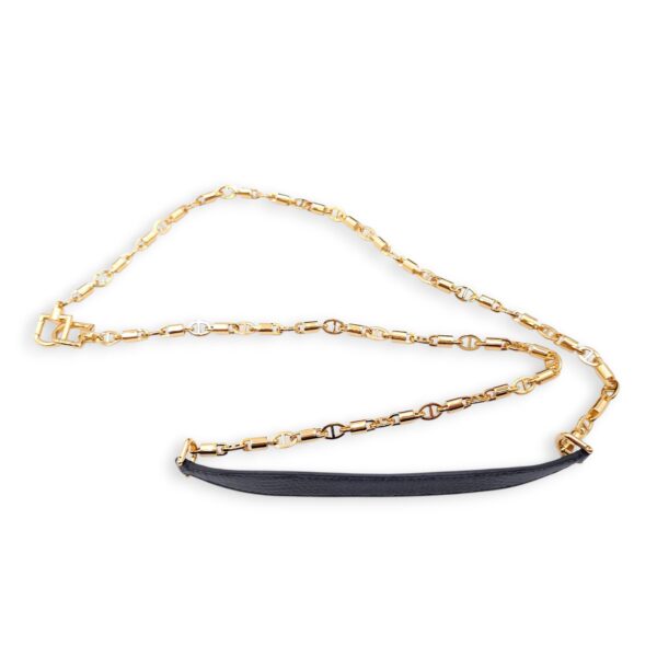 LP Extra Pocket 19 Black Shoulder Bag in Lizard, Gold hardware - Image 6