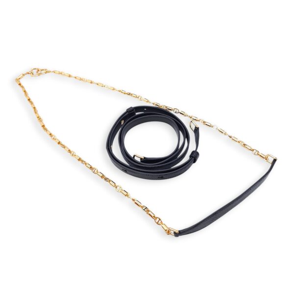 LP Extra Pocket 19 Black Shoulder Bag in Lizard, Gold hardware - Image 5