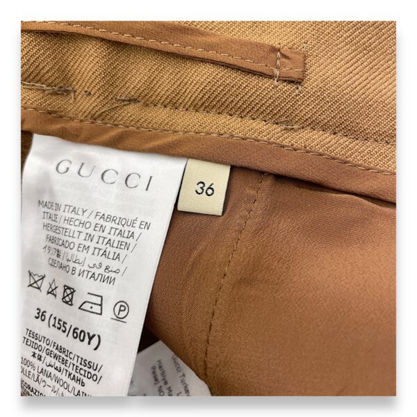 Brown Pants with Black Stripes on the side 36 Ready-To-Wear in Wool - Image 7