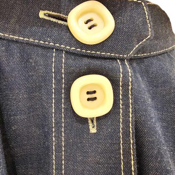 Denim Flare Skirt 38 Blue Ready-To-Wear - Image 6