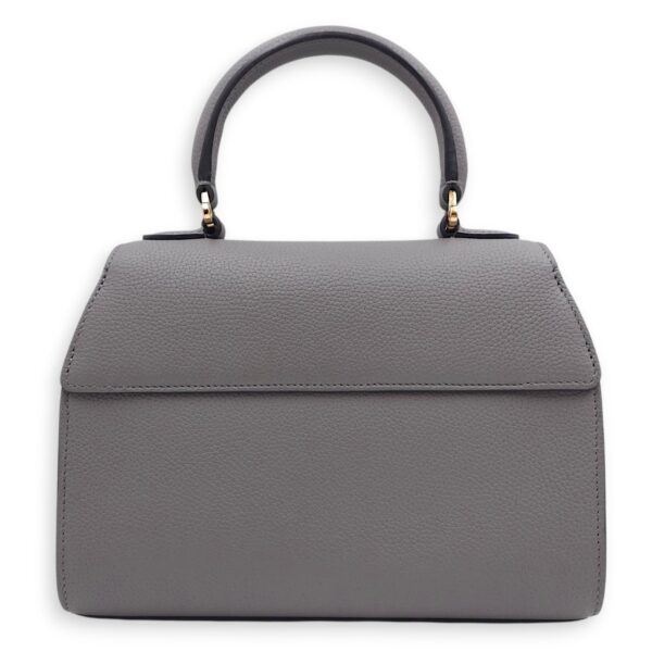 Rejane PM Grey Shoulder Bag in Calfskin, Gold hardware - Image 9