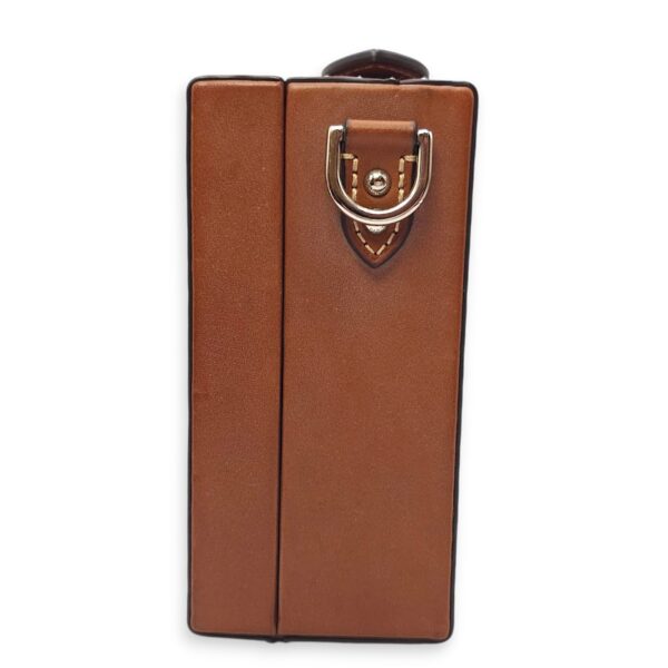Suitcase Little Brown Shoulder Bag in Calfskin, Silver hardware - Image 16