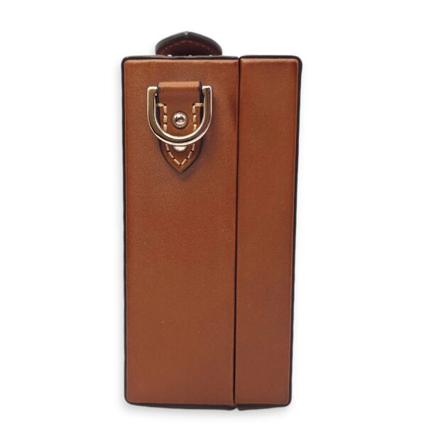 Suitcase Little Brown Shoulder Bag in Calfskin, Silver hardware - Image 15
