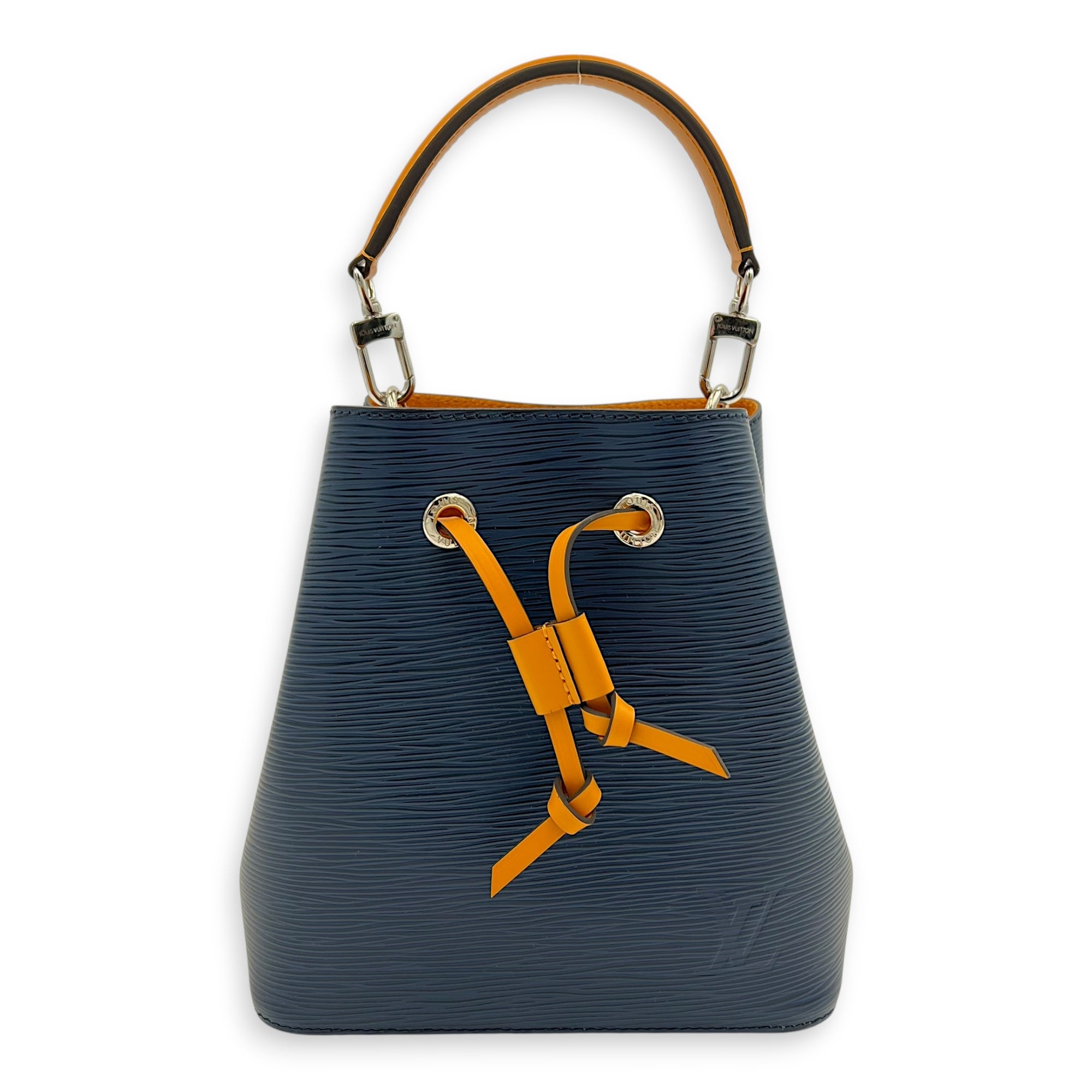 NeoNoe BB Blue Bucket Bag in Epi Leather, Silver hardware - Image 13