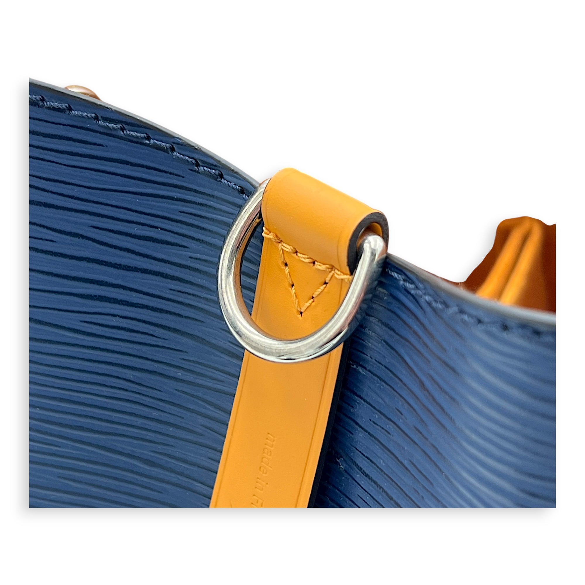 NeoNoe BB Blue Bucket Bag in Epi Leather, Silver hardware - Image 9