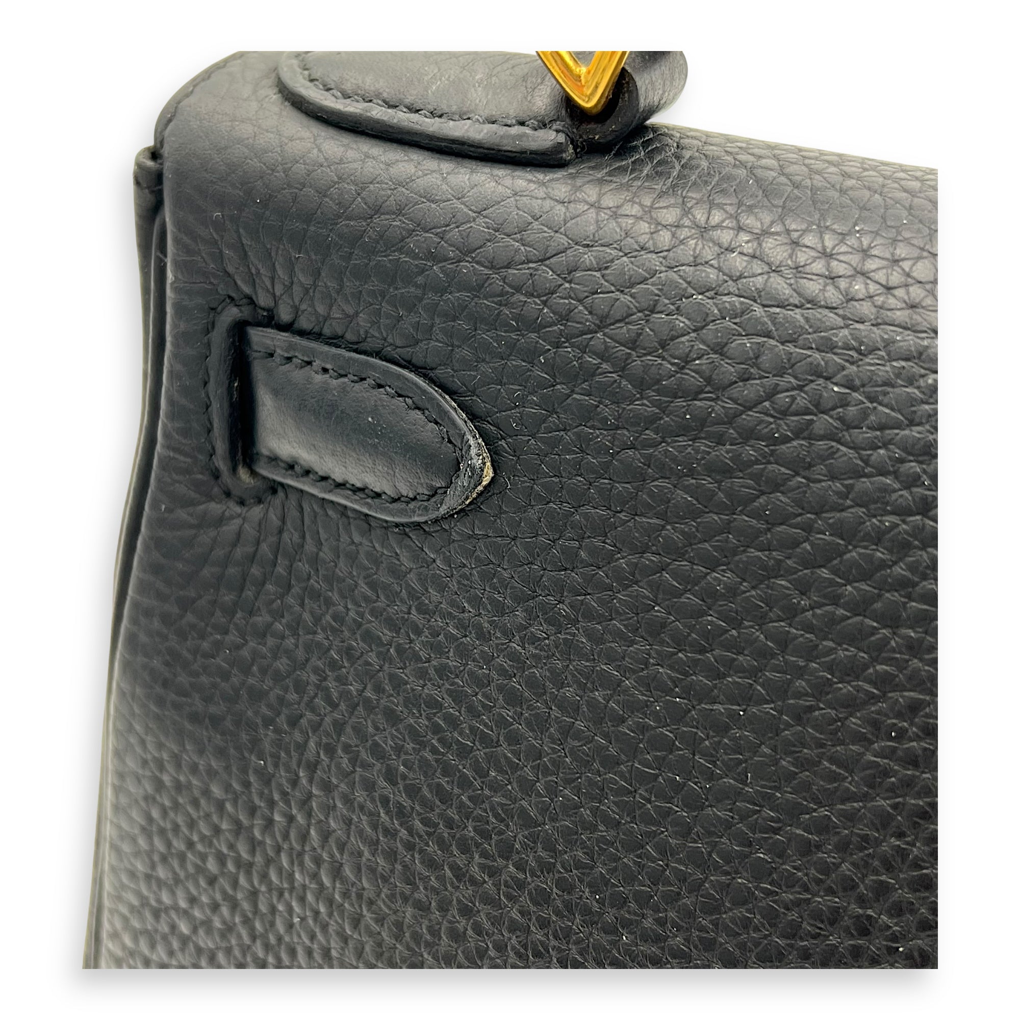 Kelly Black in Clemence, Gold hardware - Image 16