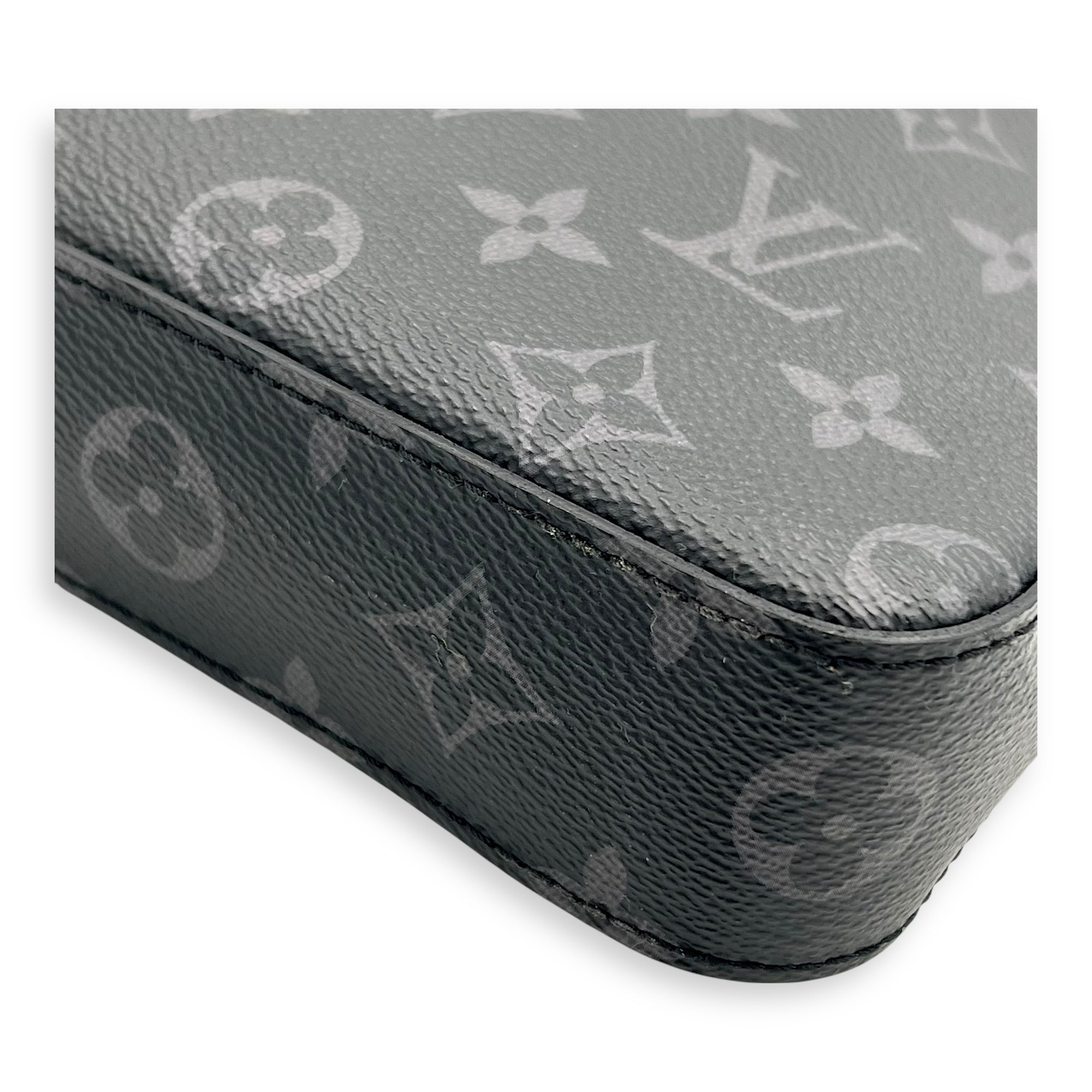 Trio Messenger Eclipse in Monogram Coated Canvas, Silver hardware - Image 8