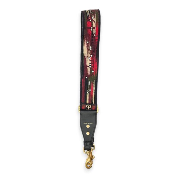 Bohemian Bag Strap Multi-colour Bag Accessory in Canvas/Calf, 2-Tone hardware - Image 3
