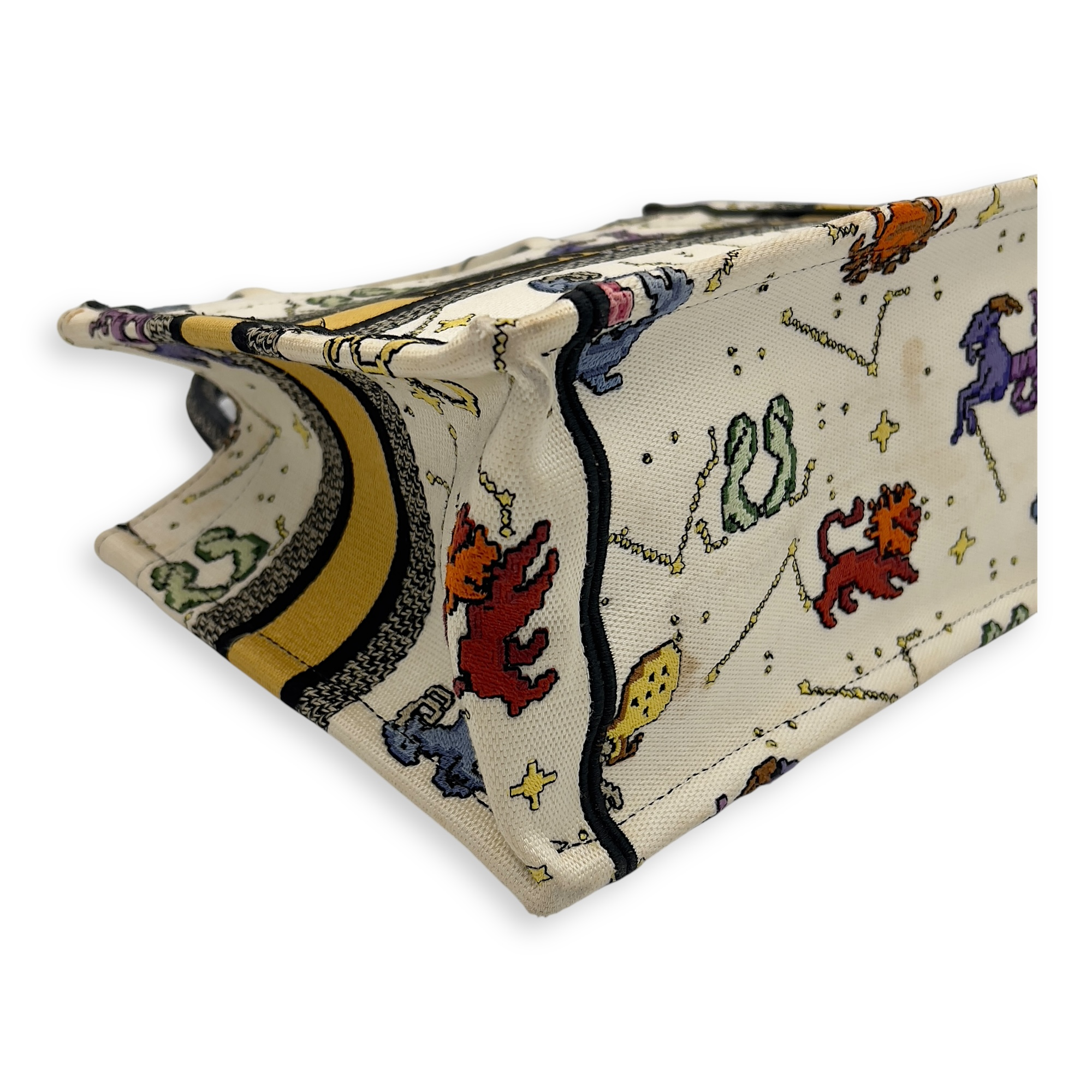 Book Tote Small White Tote Bag in Canvas - Image 8