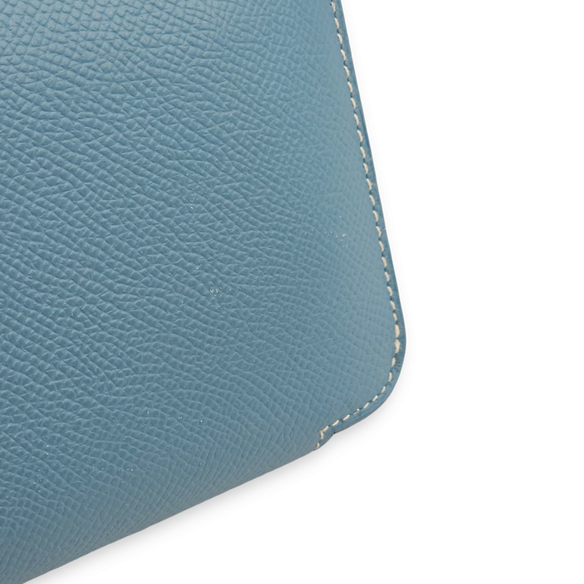 Azap Blue Jean Wallet in Epsom, Palladium hardware - Image 13