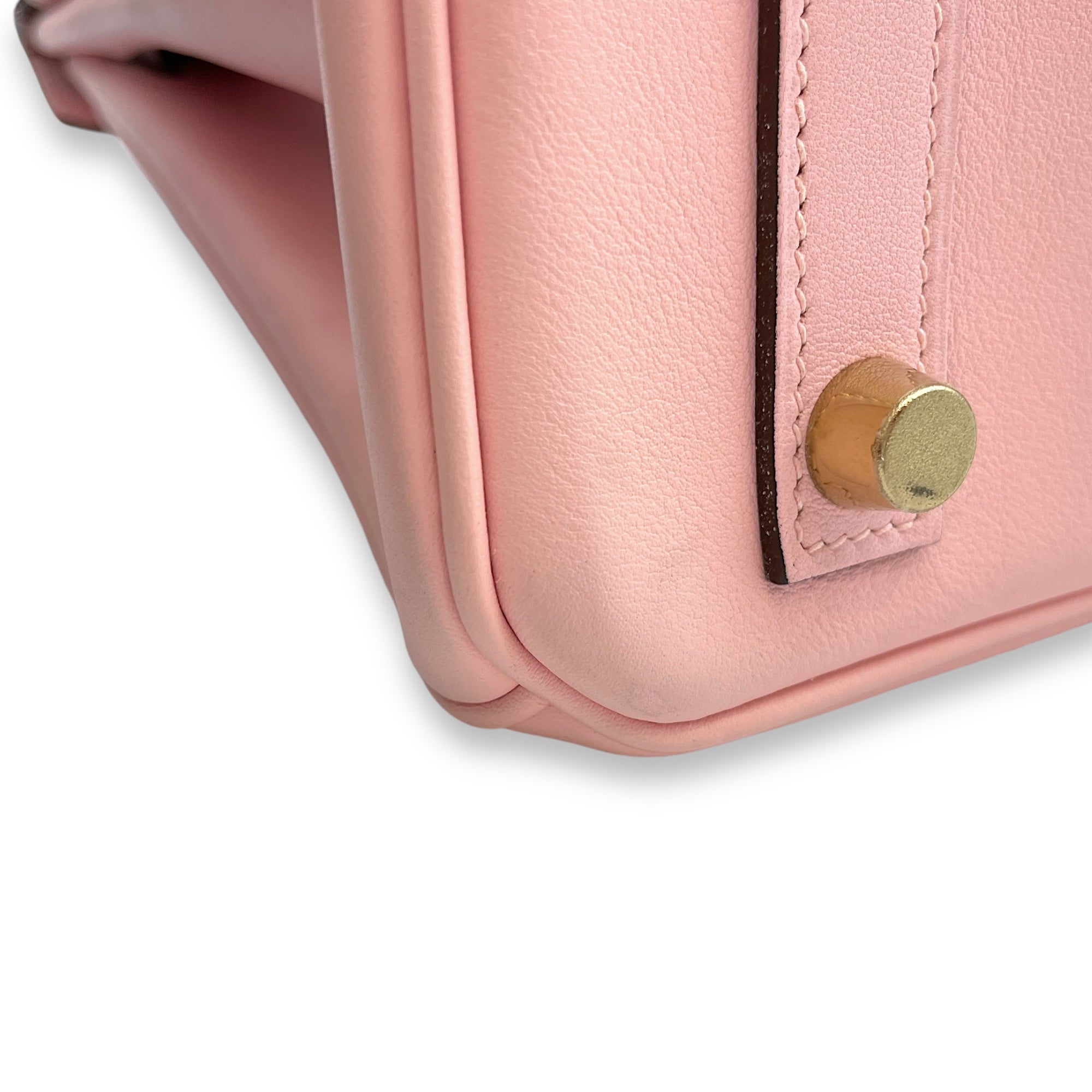 Birkin 25 Rose Sakura in Swift, Gold hardware - Image 8