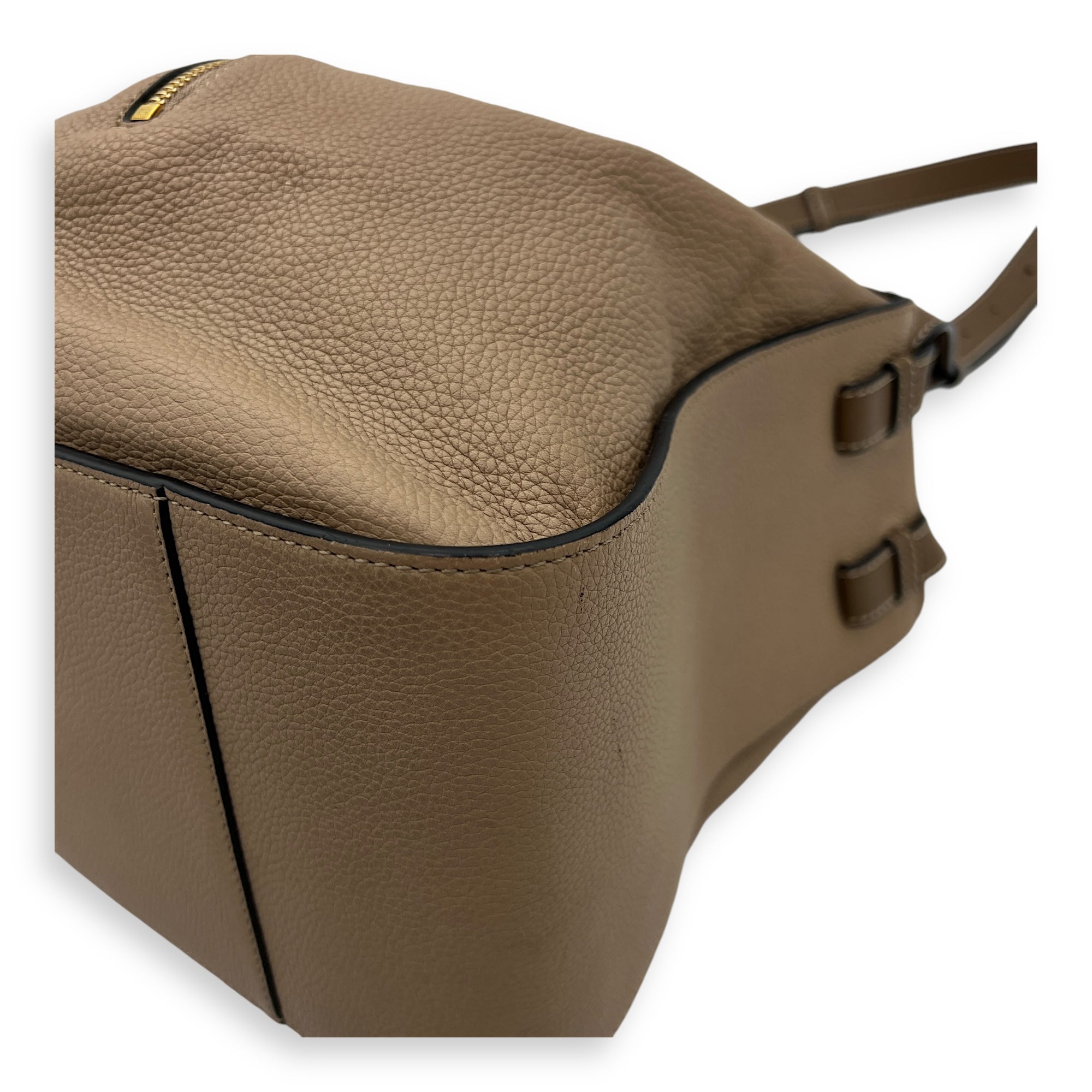 Hammock Small Brown Top Handle Bag in Calfskin, Gold hardware - Image 15