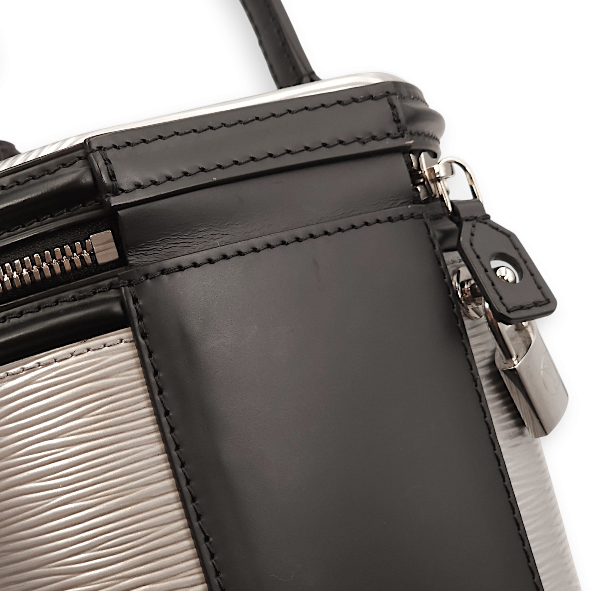 Cannes Multi-colour Top Handle Bag in Epi Leather, Palladium hardware - Image 10