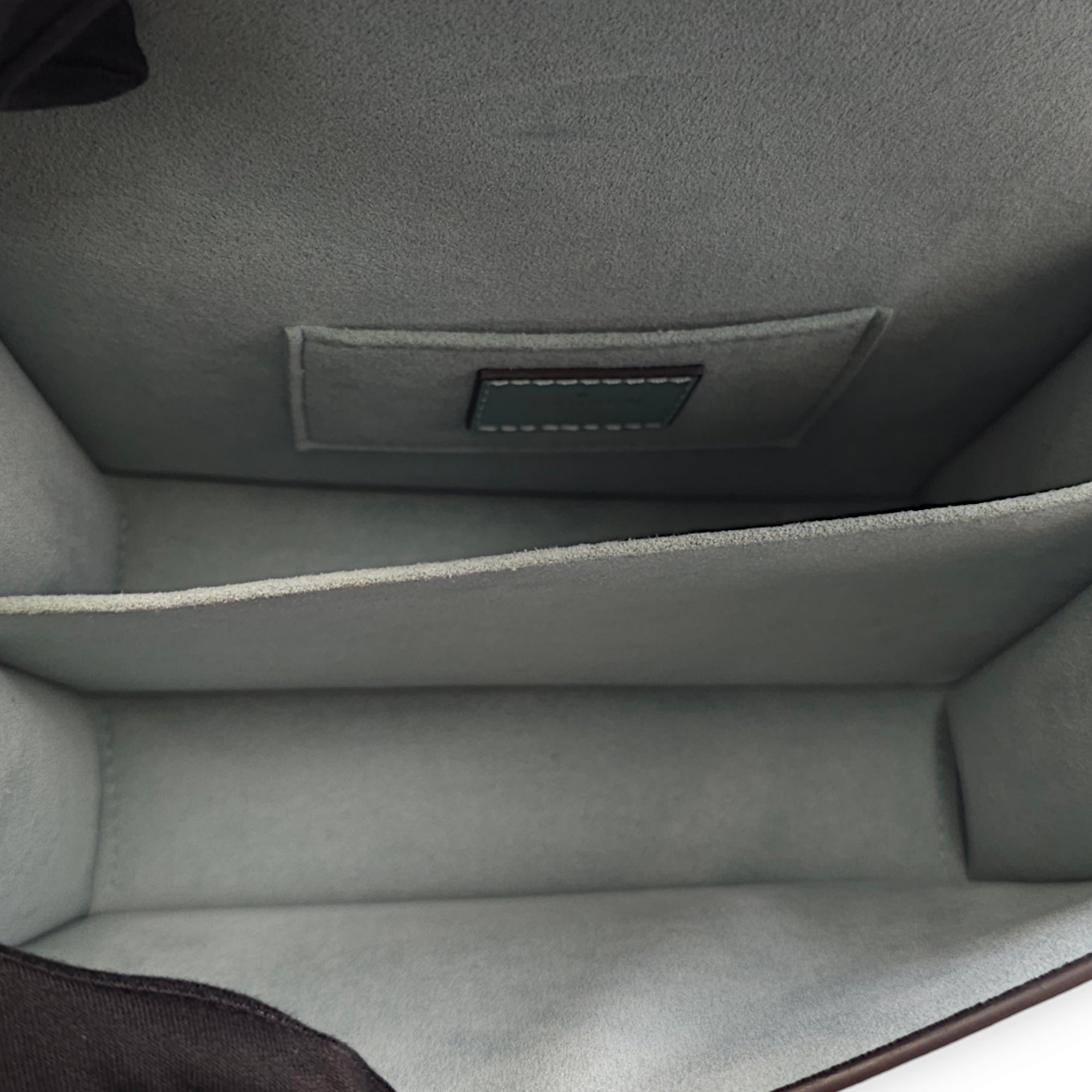 Dauphine Mini Blue Shoulder Bag in Calfskin, Gold hardware - Image 7