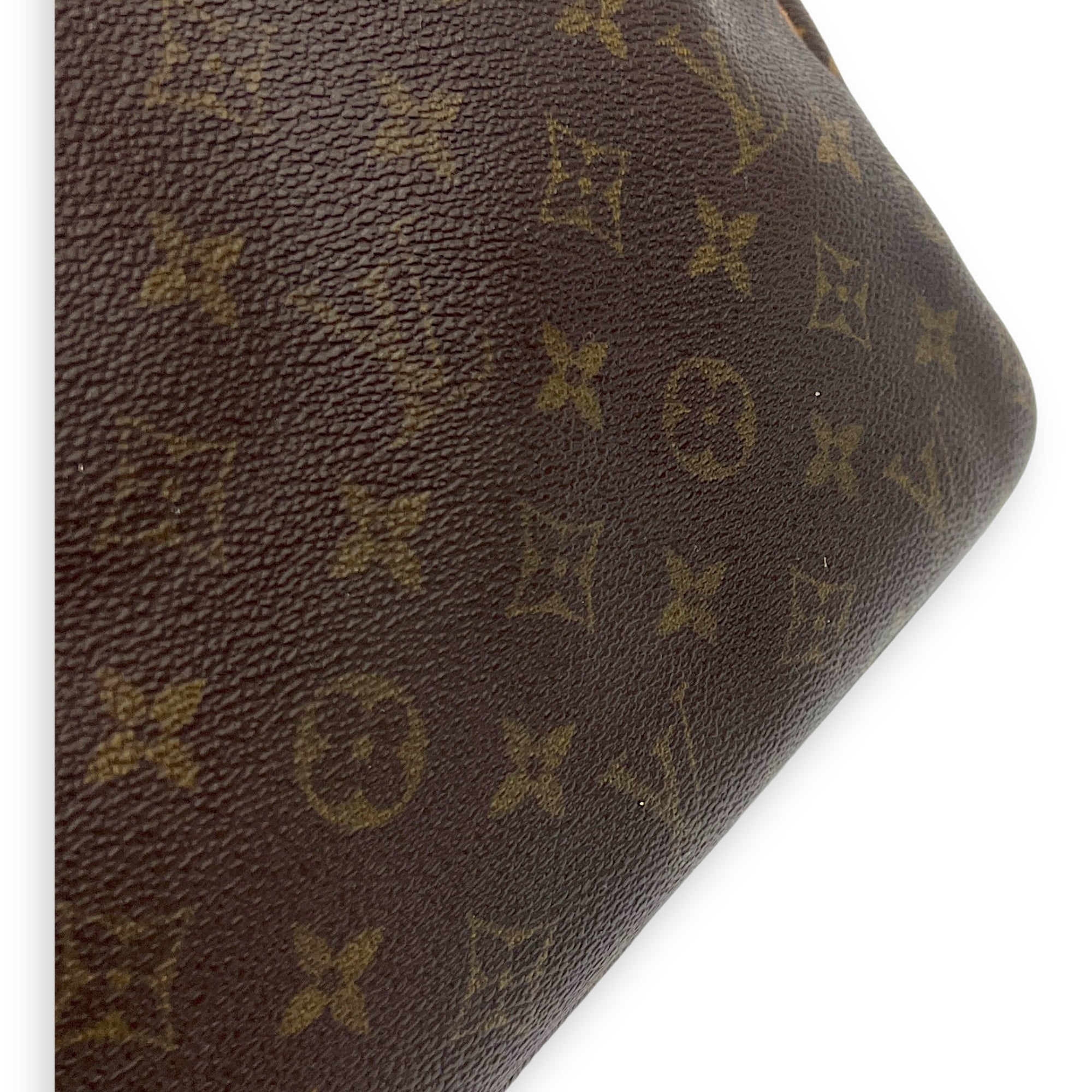 Deauville Top Handle Bag Brown in Monogram Coated Canvas, Gold hardware - Image 11