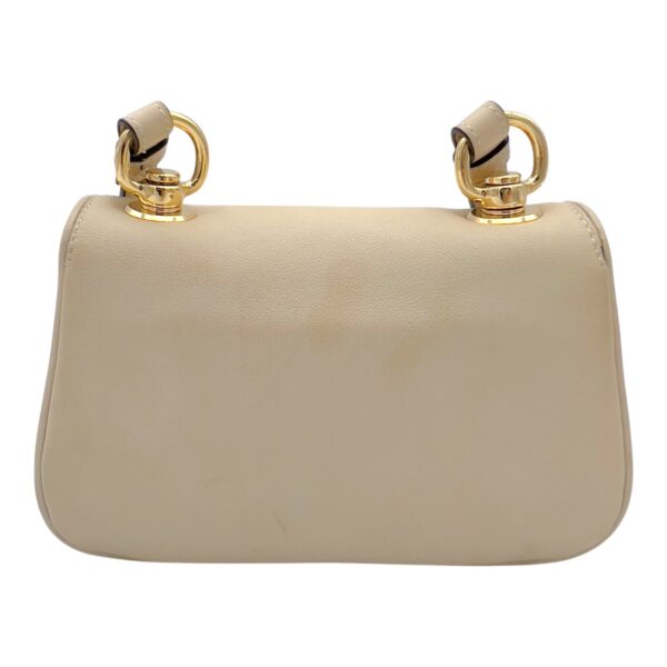 Blondie Mini White Shoulder Bag in Calfskin, Gold hardware - Image 3
