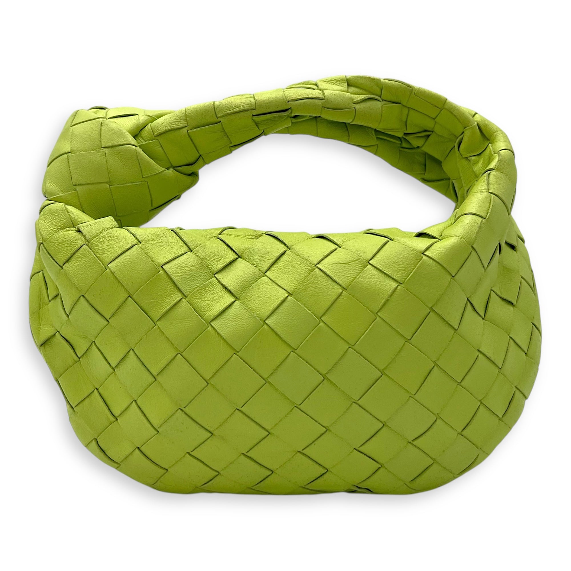 Jodie Mini Green Top Handle Bag in Lambskin, Gold hardware - Image 3