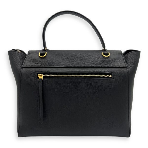 Belt bag Top Handle Bag Mini Black in Calfskin, Gold hardware - Image 3