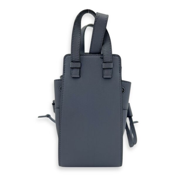 Hammock Mini Blue Shoulder Bag in Calfskin, Silver hardware - Image 3