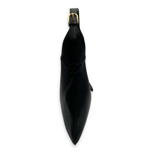 Aphrodite Shoulder Bag Medium Black in Calfskin, Gold hardware - Image 4