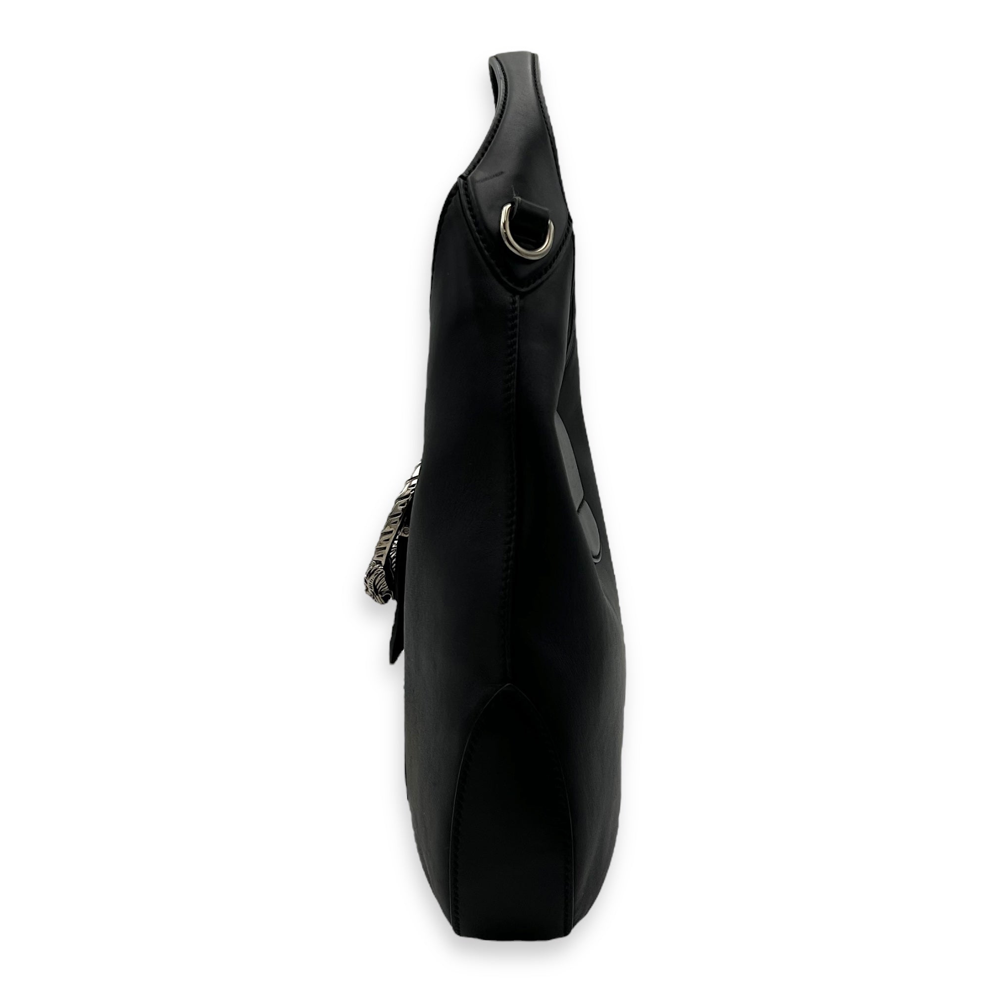 Dionysus Shoulder Bag Black in Calfskin, Silver hardware - Image 4