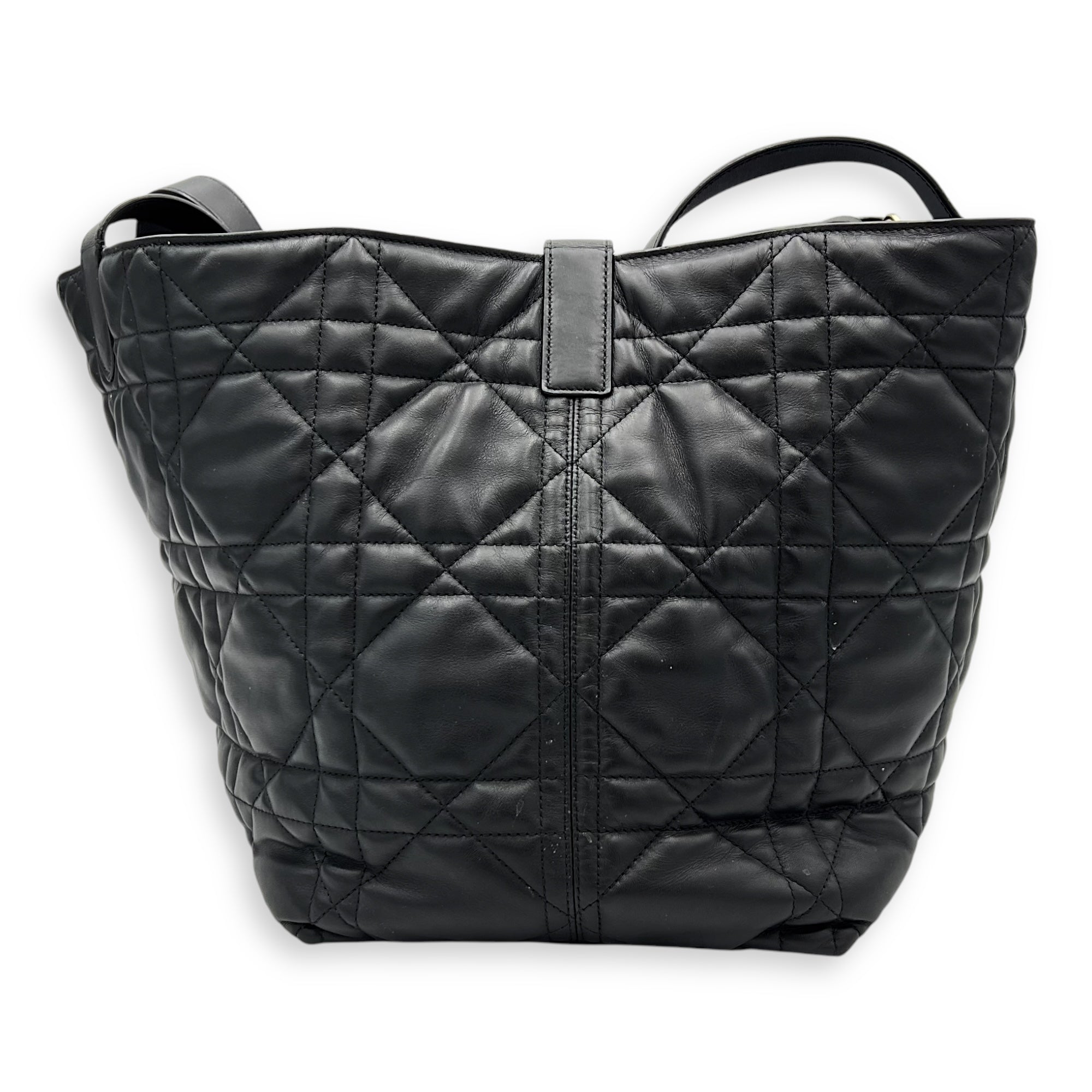 Toujours Top Handle Bag Large Black in Lambskin, Gold hardware - Image 5