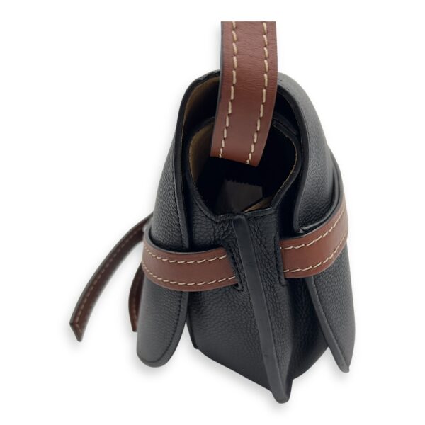 Gate Crossbody Bag Black in Calfskin, Gold hardware - Image 5