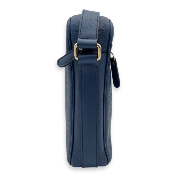 diamante Messenger Blue in Calfskin, Silver hardware - Image 4