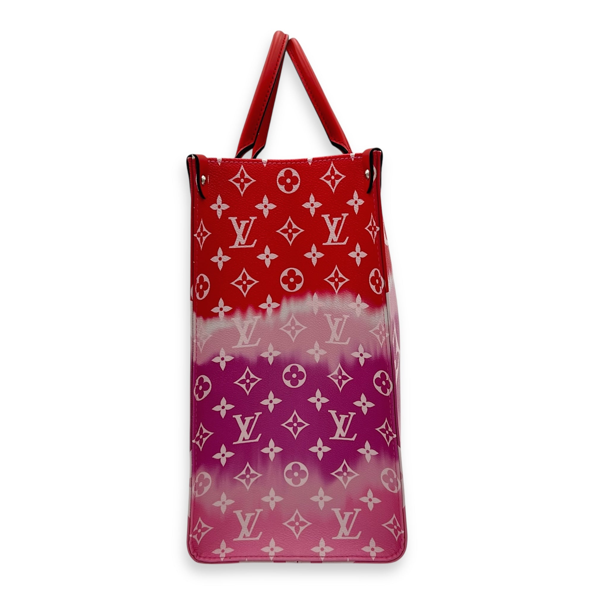 OnTheGo GM Multi-colour Tote Bag in Coated Canvas, Silver hardware - Image 5