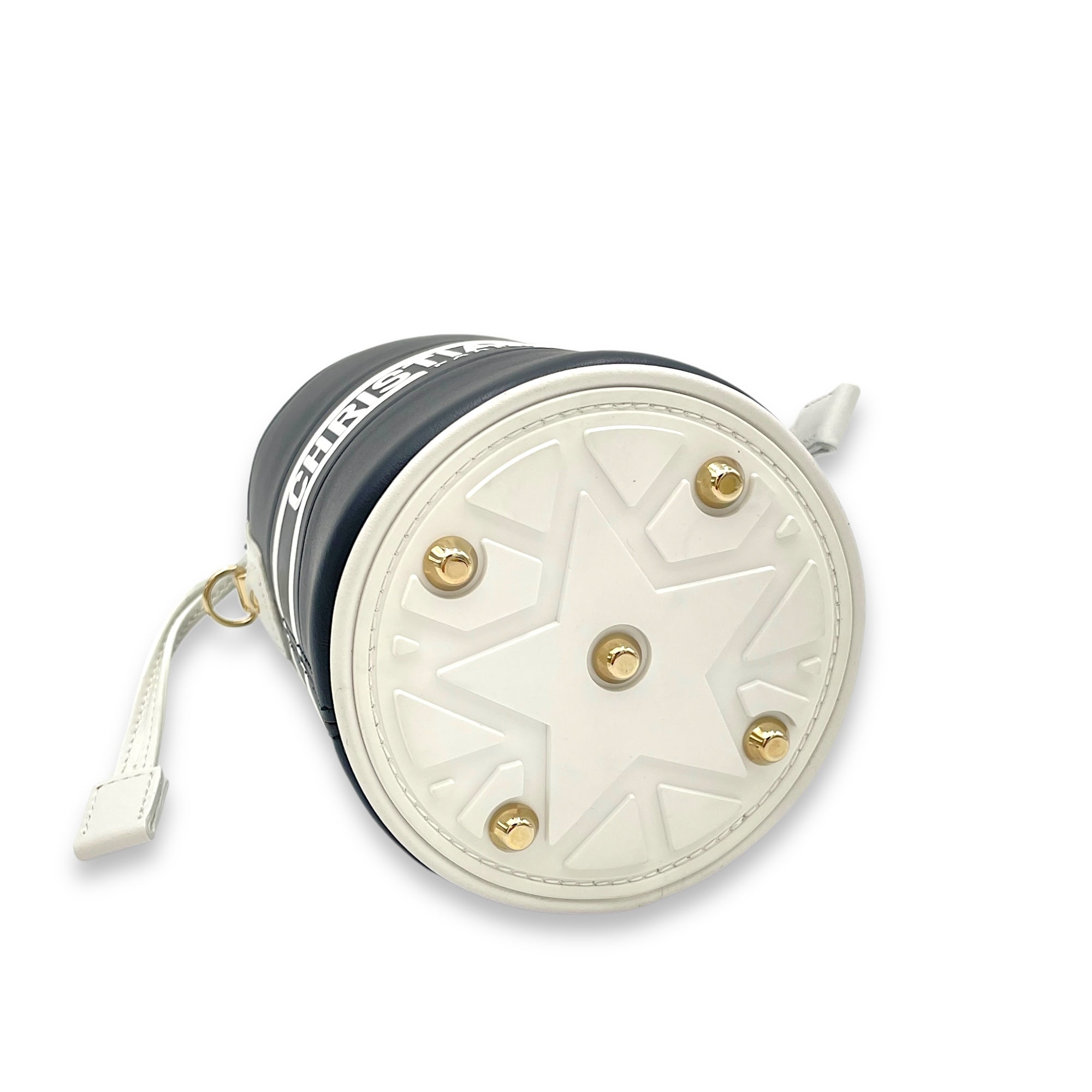 Vibe Micro Brown Bucket Bag in Calfskin, Gold hardware - Image 6