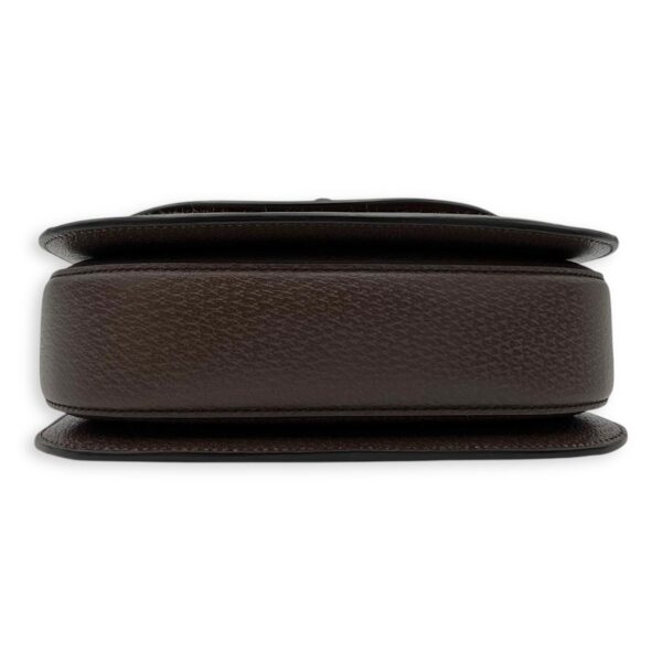 Bamboo Top Handle Bag Brown in Canvas, Gold hardware - Image 6