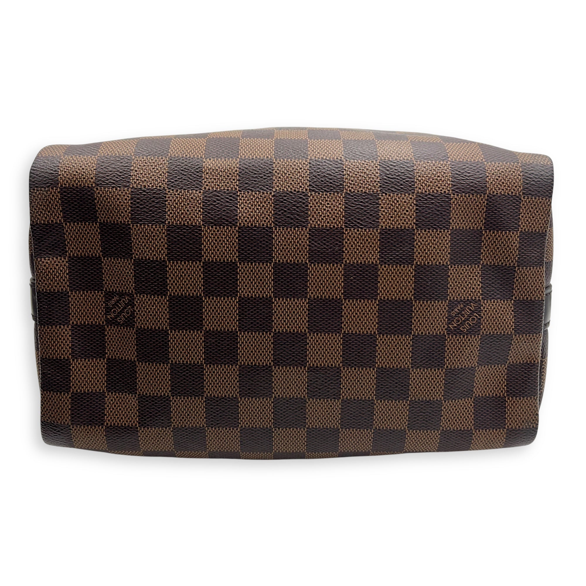 Speedy Bandouliere Top Handle Bag 25 Brown in Coated Canvas, Gold hardware - Image 8