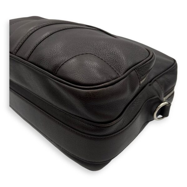 Classic Brown Messenger in Calfskin, Silver hardware - Image 13