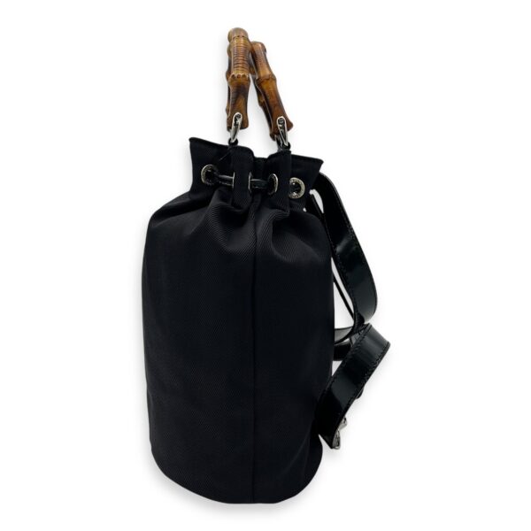 Bamboo Top Handle Bag Black in Calfskin, Gold hardware - Image 4