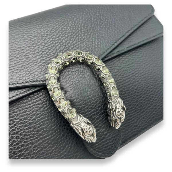 Dionysus Shoulder Bag Black in Calfskin, Silver hardware - Image 7