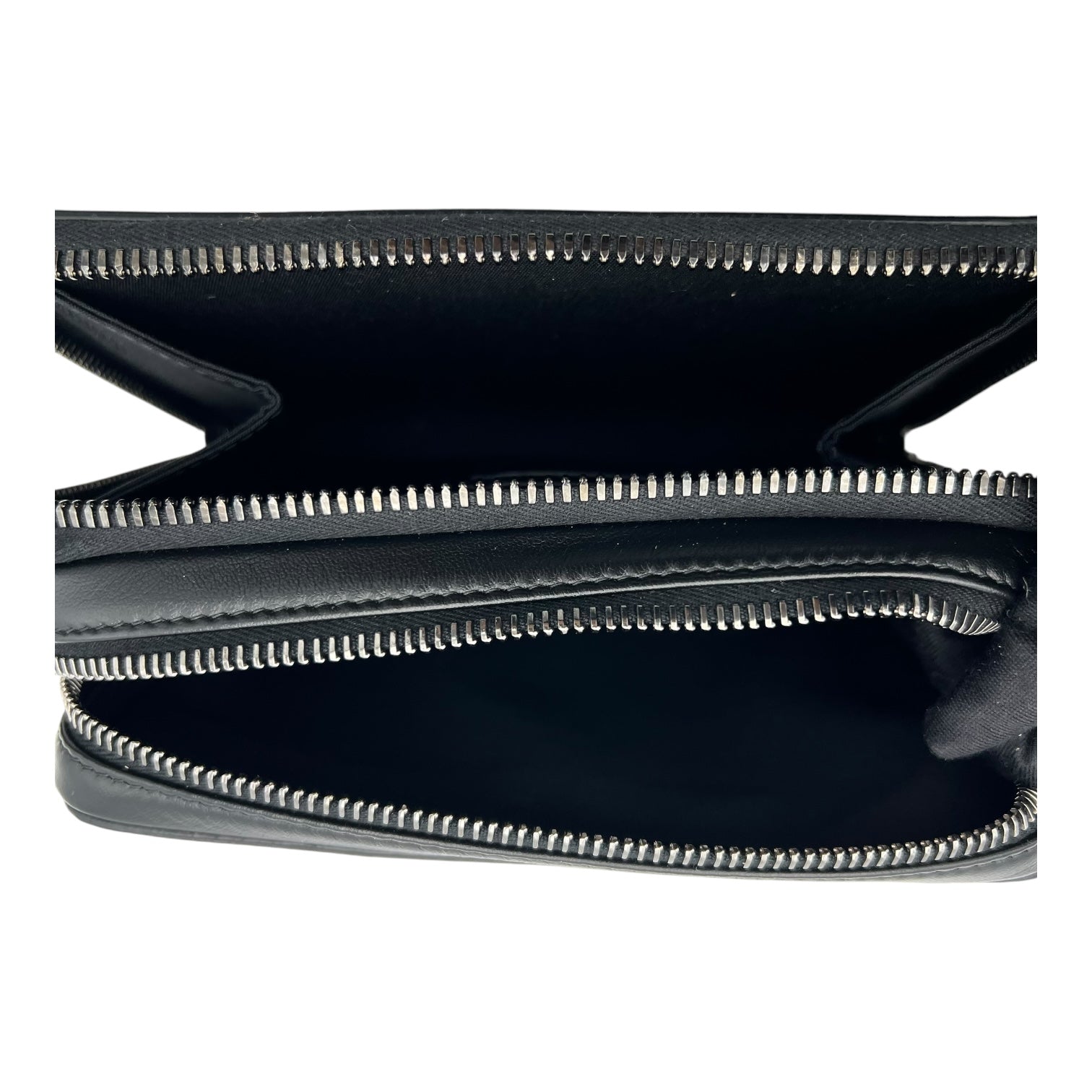 Pouch with strap Crossbody Bag Blue in Coated Canvas, Silver hardware - Image 7