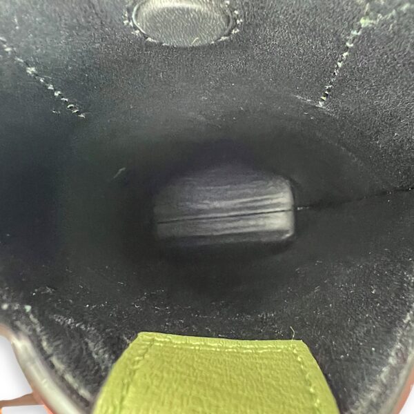 Elephant Pocket Crossbody Bag Green in Calfskin - Image 7