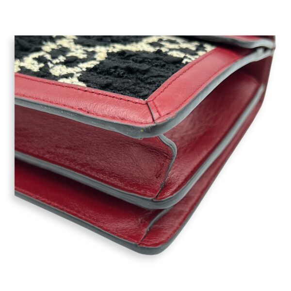 Dionysus Small Black Shoulder Bag in Tweed, Silver hardware - Image 7