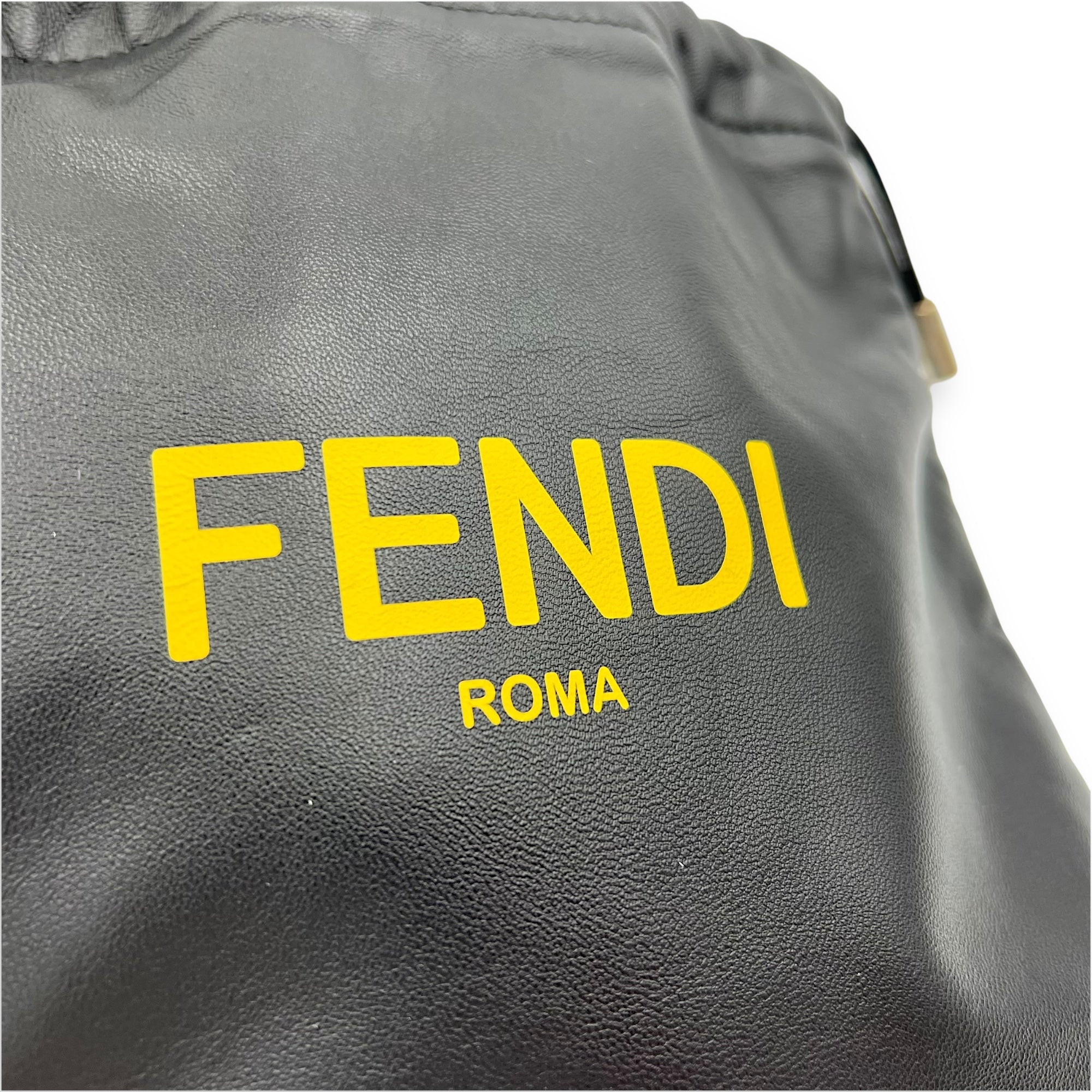 Logo Black Crossbody Bag in Calfskin, Silver hardware - Image 8