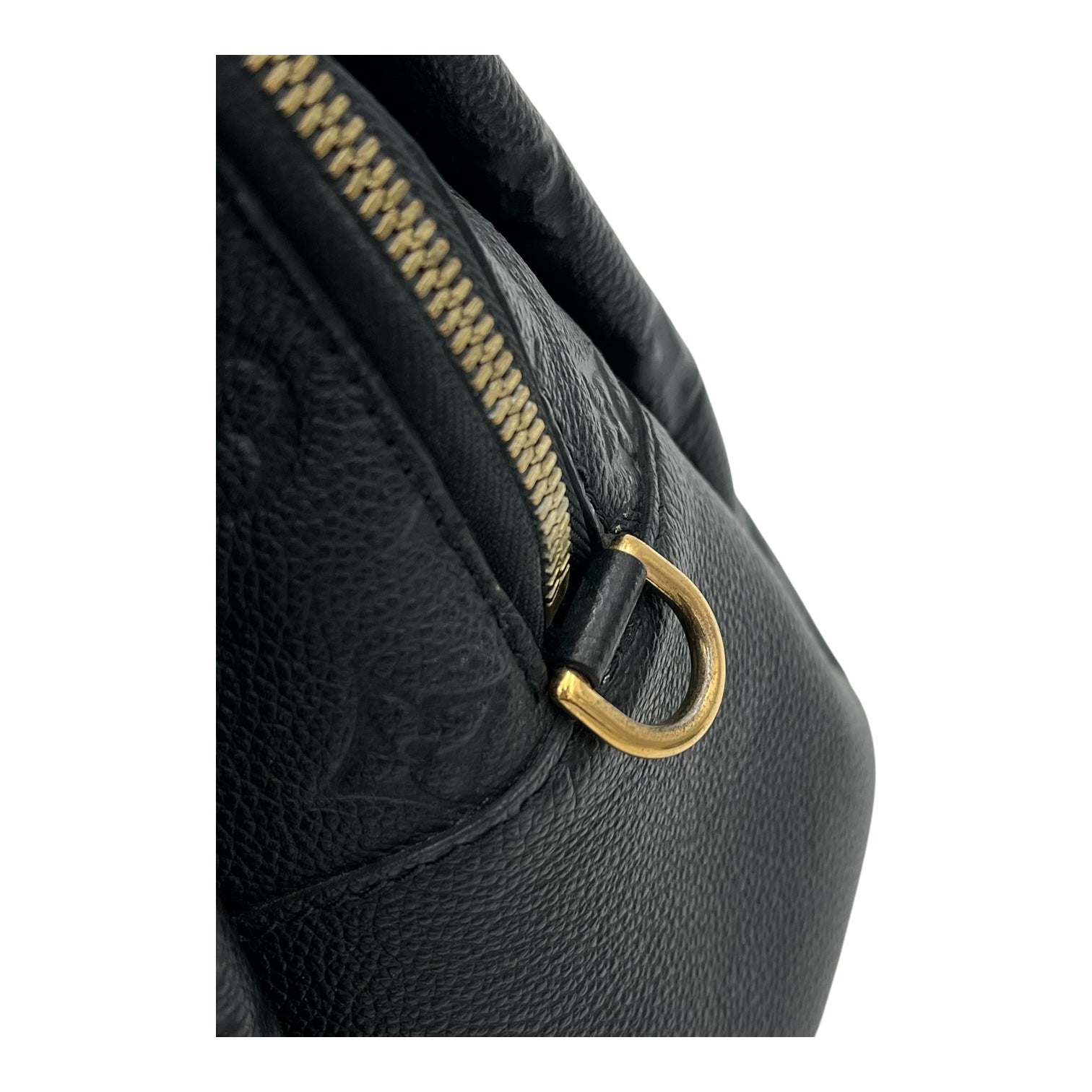 Ponthieu Black Top Handle Bag in Monogram Empreinte Leather, Gold hardware - Image 9