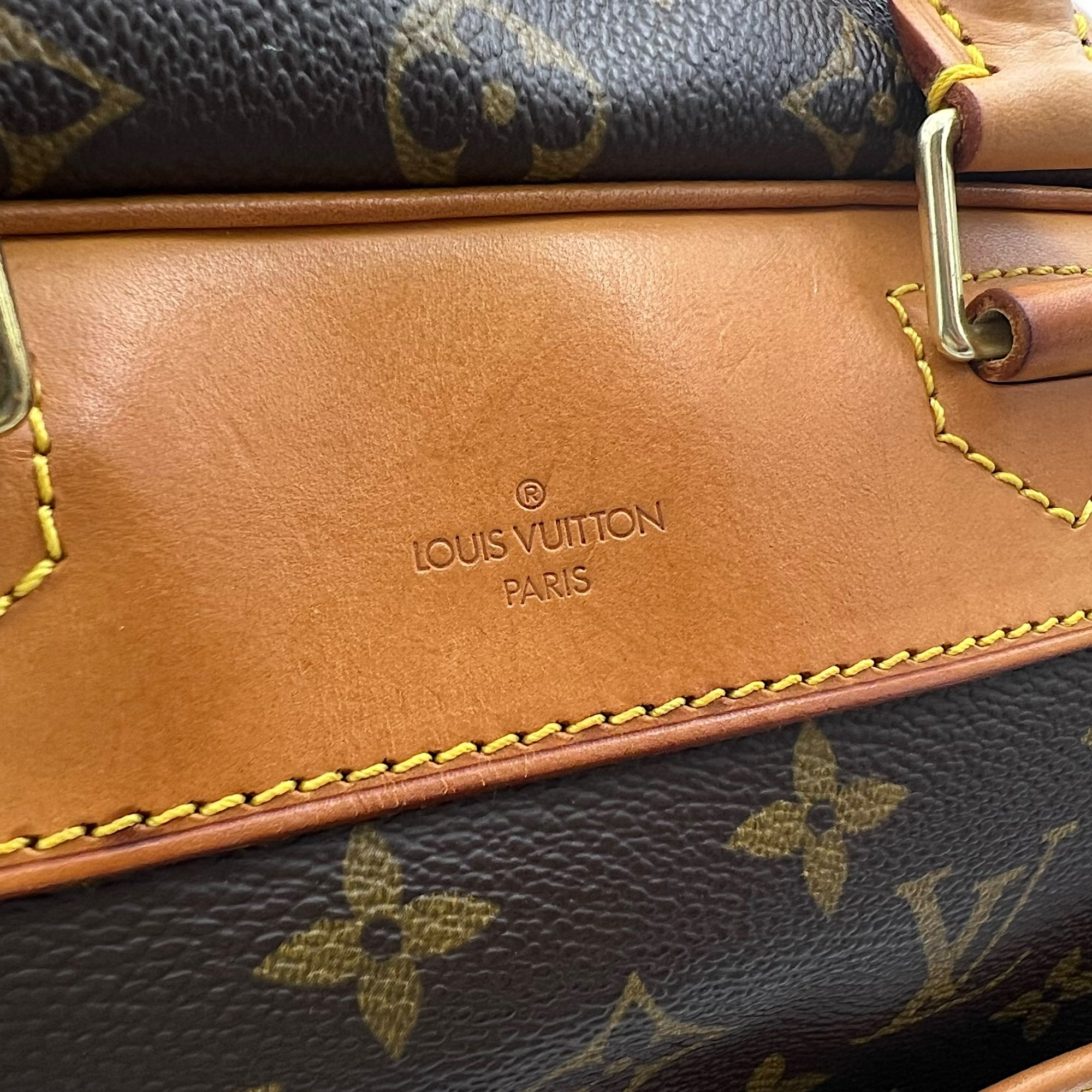 Trouville Top Handle Bag Brown in Monogram Coated Canvas, Gold hardware - Image 10