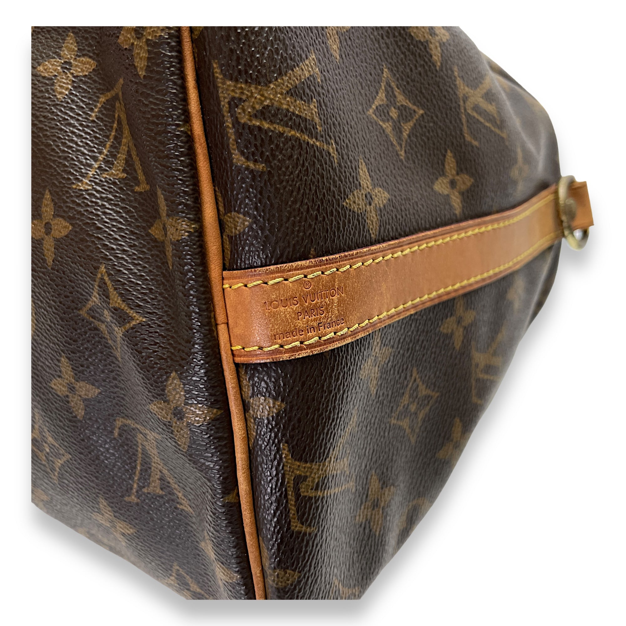 Speedy Bandouliere 30 Brown Top Handle Bag in Monogram Coated Canvas, Gold hardware - Image 11
