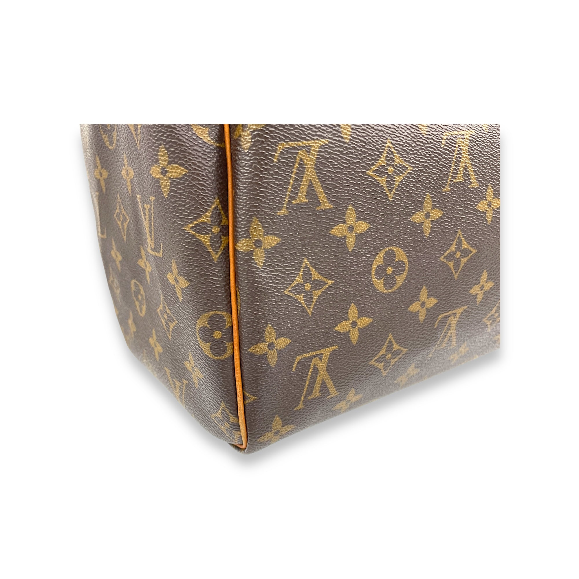 Speedy Top Handle Bag 30 Brown in Monogram Coated Canvas, Gold hardware - Image 11