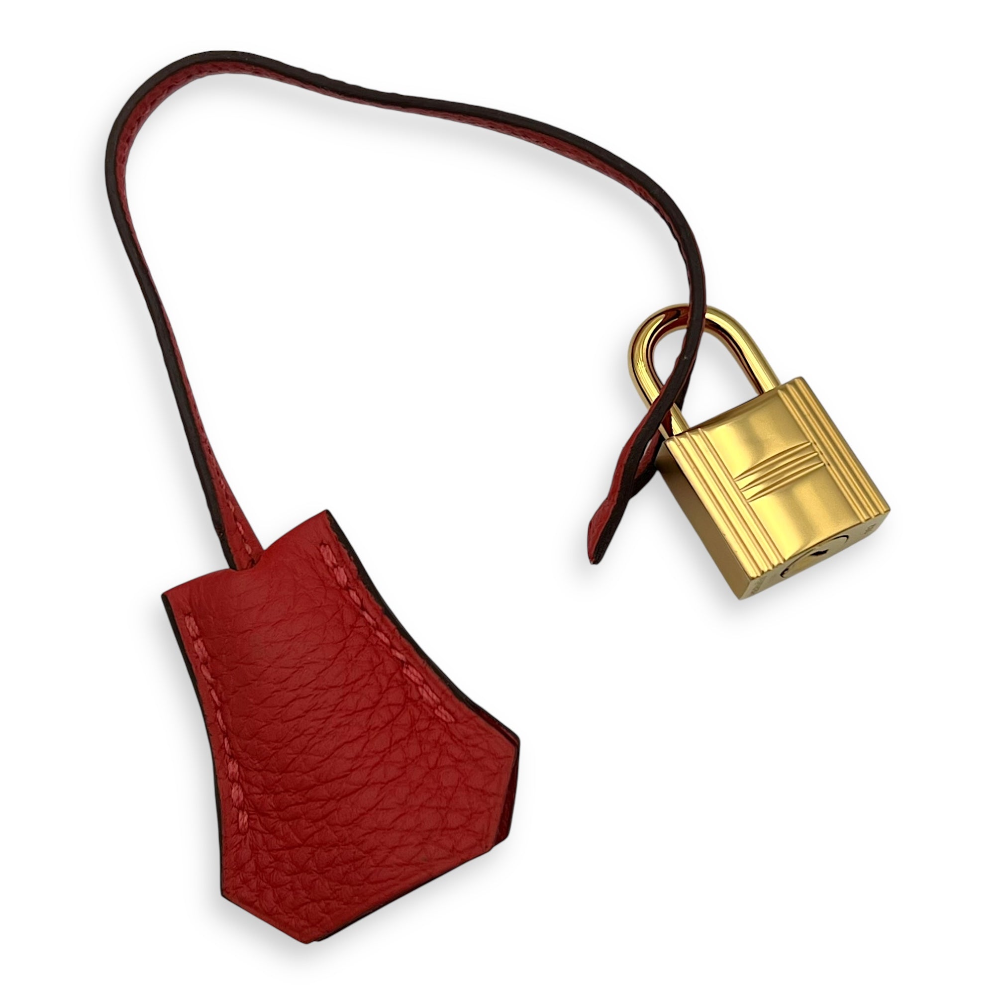Kelly 28 Rouge Pivoine Top Handle Bag in Togo, Gold hardware - Image 11