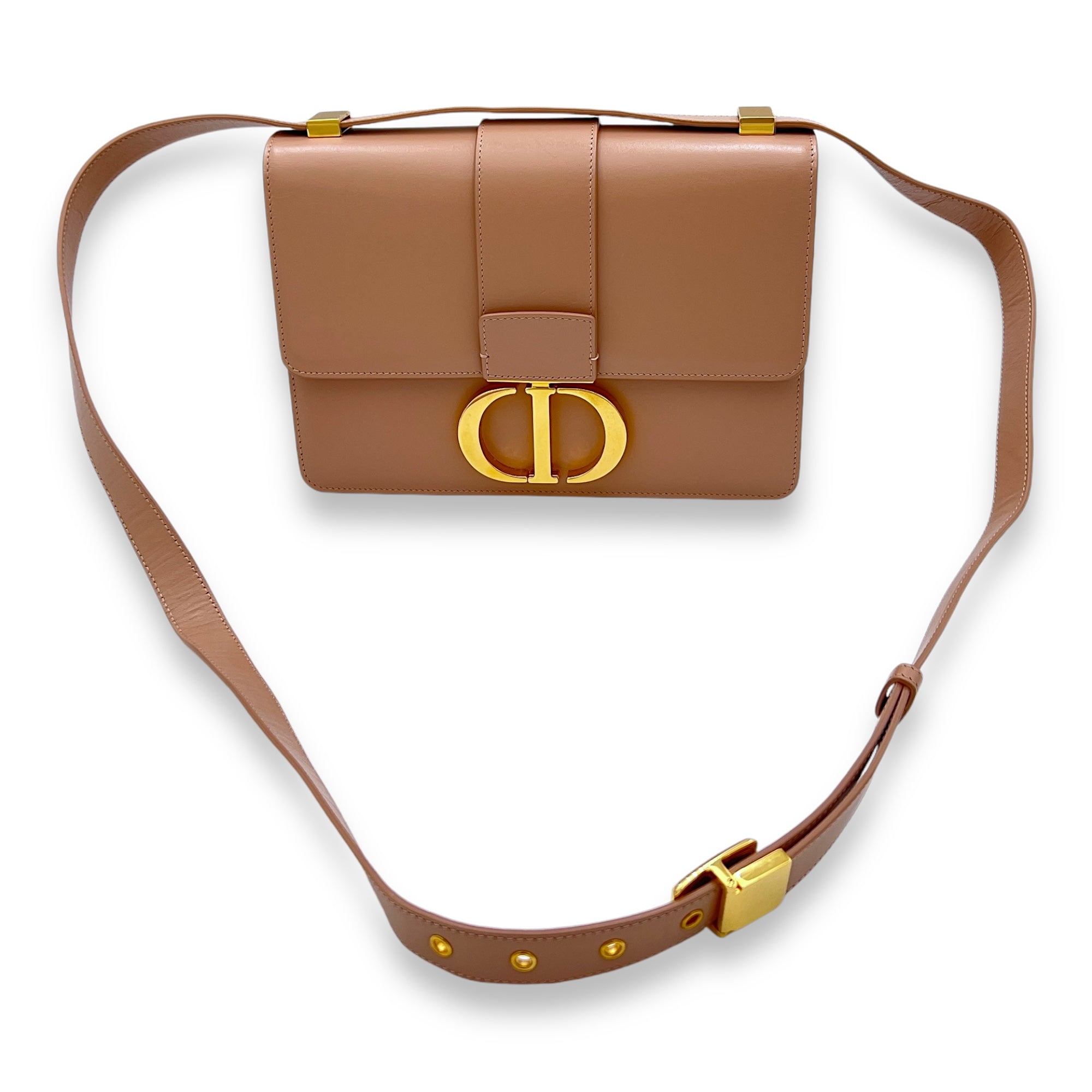 Montaigne 30 Shoulder bag in Calfskin, Gold Hardware - Image 13