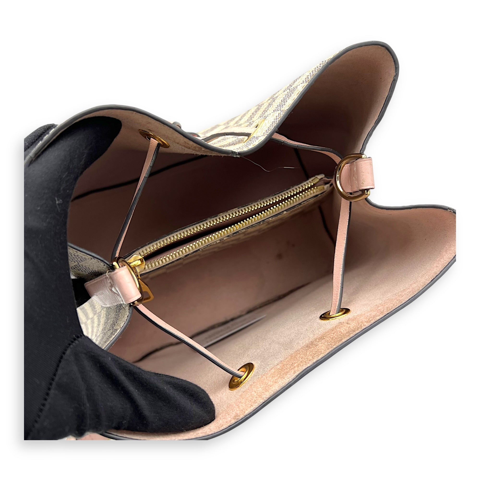 NeoNoe MM Azur Bucket Bag in Coated Canvas, Gold hardware - Image 12