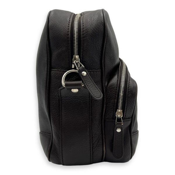 Classic Brown Messenger in Calfskin, Silver hardware - Image 4